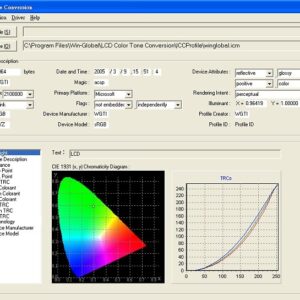 Artemis C2000 flat panel display color quality correction software